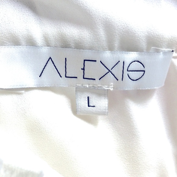 Alexis Robin Lace Halter Mini Dress in White / Ivory Size L - Picture 10 of 10